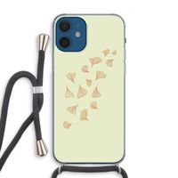 Falling Leaves: iPhone 12 Transparant Hoesje met koord