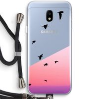 Fly away: Samsung Galaxy J3 (2017) Transparant Hoesje met koord