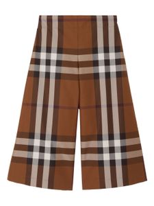 Burberry Kids pantalon en coton à carreaux Vintage - Marron