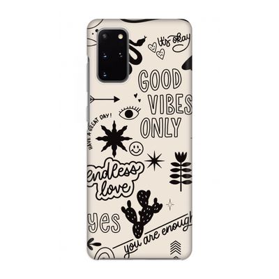 Good vibes: Volledig geprint Samsung Galaxy S20 Plus Hoesje