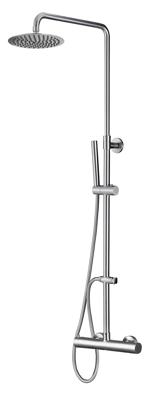 Wiesbaden 304 RVS douche-opbouwset + therm. kraan