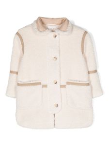 Chloé Kids manteau en peau de mouton artificielle - Blanc