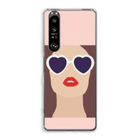 Red lips: Sony Xperia 1 III Transparant Hoesje