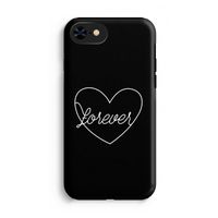 Forever heart black: iPhone 8 Tough Case