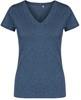 Promodoro XO1525 Women´s V-Neck T-Shirt - Heather Navy - 3XL