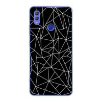 Geometrische lijnen wit: Honor Note 10 Transparant Hoesje