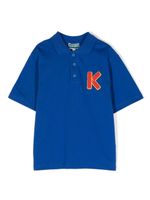 Kenzo Kids polo en coton à logo brodé - Bleu