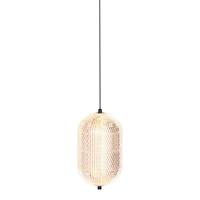 Steinhauer HanglampGeripu zwart met amber glas - 3840ZW
