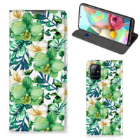 Samsung Galaxy A71 Smart Cover Orchidee Groen