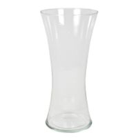 Bloemenvaas/vazen van transparant glas 36 x 18 cm   -