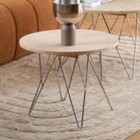 Bendt Ronde Salontafel 'Nadia' Travertin, 55cm