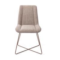 Jesper Home Umedo eetkamerstoel Grainy Greige cross rose