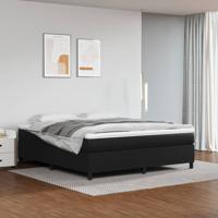 Bedframe kunstleer zwart 160x200 cm