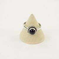Zilveren Ring met Blauwe Zonnesteen Maat 19 (Sterling Zilver 925) - thumbnail