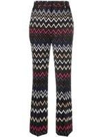 Missoni pantalon ample à motif zig-zag - Noir