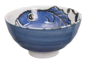 Tokyo Design Studio - Seafood - Rijstkom - Baars - Blauw - 11.2 x 7.2cm - 300ml