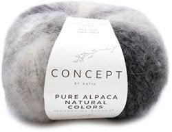 Katia Pure Alpaca Natural Colors 102 Ecru-Licht grijs-Medium grijs-Donker grijs