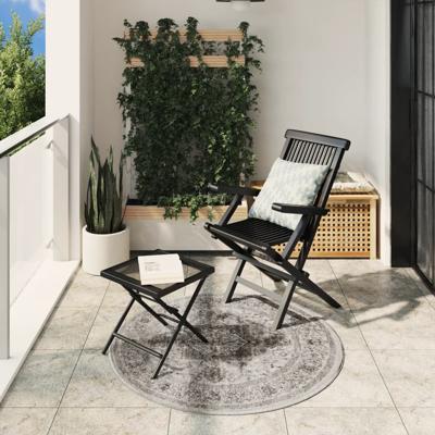 VidaXL Vloerkleed arbizu binnen en buiten vintage stijl ø 120 cm