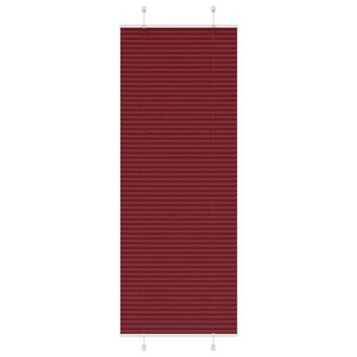 Pliss rolgordijn 75x200 cm stofbreedte 74,4 cm bordeauxrood