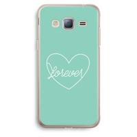 Forever heart pastel: Samsung Galaxy J3 (2016) Transparant Hoesje - thumbnail