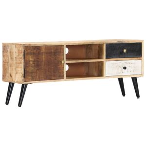 Tv-meubel 115x30x47 cm massief mangohout