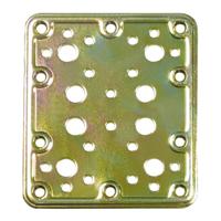 Bevestigingsplaatje AMIG 504-12126 Bichromaat Gouden Staal (200 x 100 mm)