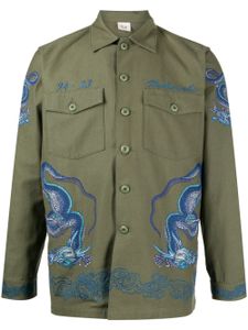 Maharishi chemise boutonnée à broderies - Vert