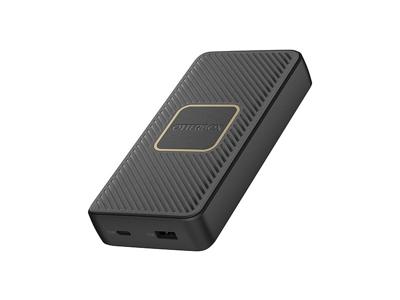 OtterBox OtterBox Dual Port Fast Charge Power Bank 15000 mAh 18W + Qi Wireless Charger 10W Black