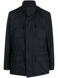 Moorer veste militaire à capuche détachable - Bleu