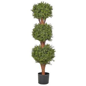 Beliani - BUXUS BALL TREE - Kunstplant - Groen - 120 cm - Synthetisch