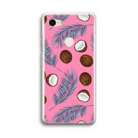 Kokosnoot roze: Google Pixel 3 Transparant Hoesje