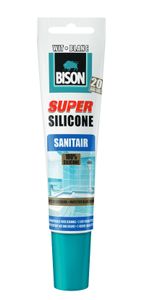 Bison Super Silicone Sanitair Wit Tub 150Ml*6 Nlfr - 6300994 - 6300994