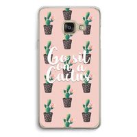 Cactus quote: Samsung A3 (2017) Transparant Hoesje