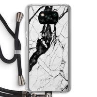 Witte marmer 2: Xiaomi Poco X3 Pro Transparant Hoesje met koord