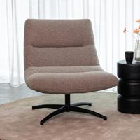 LABEL51 Fauteuil Calix - Truffel grijs - Boucle - One Size