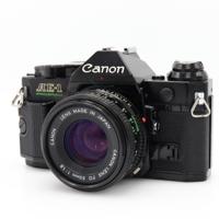 Canon AE-1 Program zwart + FDn 50mm F/1.8 occasion