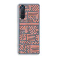 Marrakech Pink: Sony Xperia 5 II Transparant Hoesje