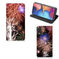 Samsung Galaxy A20e Hippe | Standcase | Vuurwerk