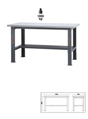 Beta C58Bc-X1,6 Werkbank | Met werkblad inox - 058000606