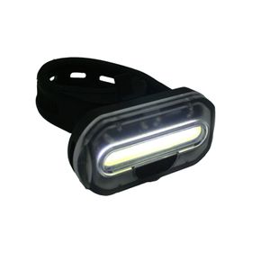 1x Fietskoplamp / batterij voorlicht / fietsverlichting COB LED met bevestigingsband      -