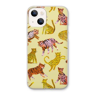 Cute Tigers and Leopards: iPhone 13 Transparant Hoesje
