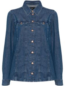 7 For All Mankind chemise d'inspiration western en jean - Bleu