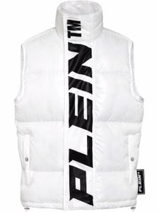 Philipp Plein gilet matelassé à col montant - Blanc