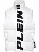 Philipp Plein gilet matelassé à col montant - Blanc