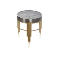 Bijzettafel Home ESPRIT Gouden Zilverkleurig 50 x 50 x 54 cm