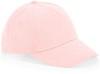 Beechfield CB63NB Junior Organic Cotton 5 Panel Cap - Powder Pink - One Size