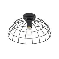 QAZQA Industriële plafondlamp zwart 35 cm - Hanze