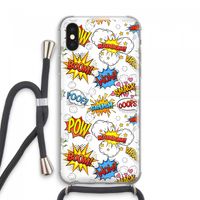 Pow Smack: iPhone XS Max Transparant Hoesje met koord