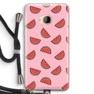Watermeloen: HTC U Play Transparant Hoesje met koord