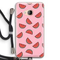 Watermeloen: HTC U Play Transparant Hoesje met koord